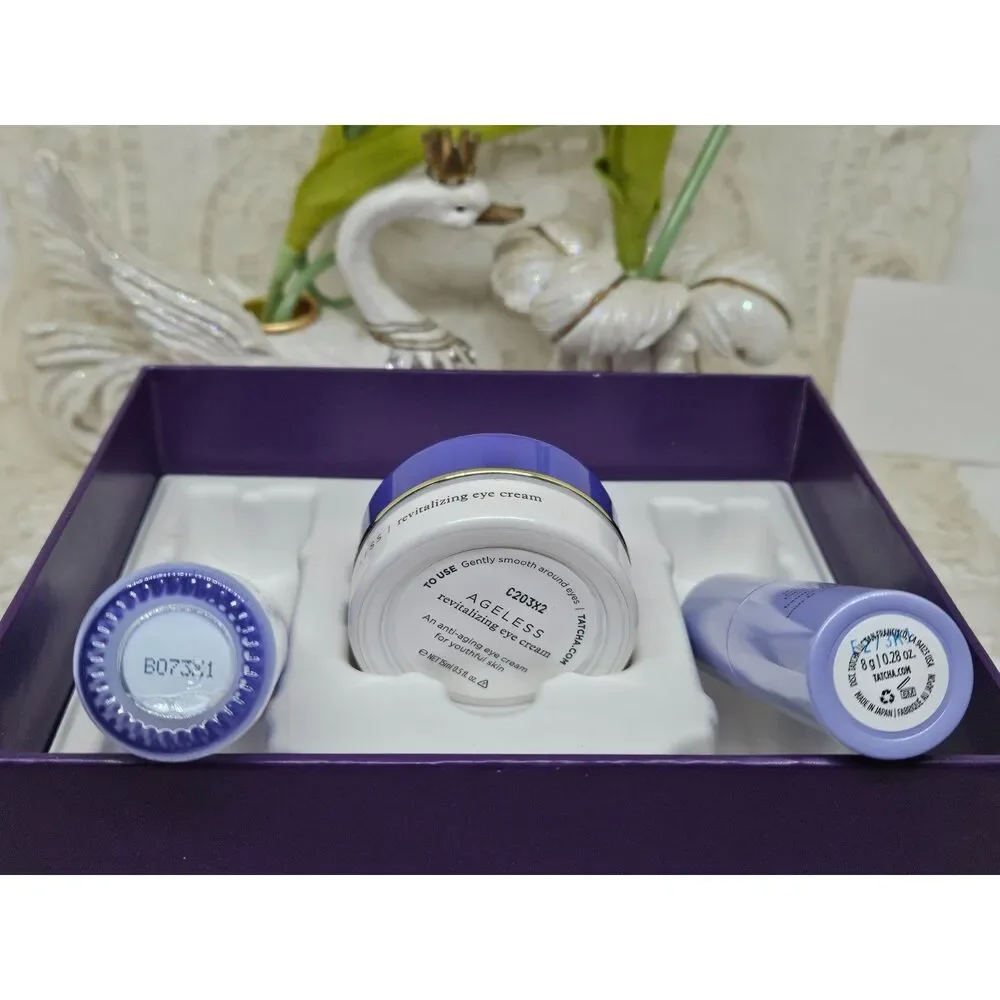 TATCHA LUMINOUS 3PC SET EYE DEWY STICK & SPRAY NIB